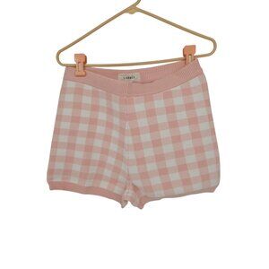 L*Space Size XL Francie Shorts Spring Fling Gingham Pink White NWT